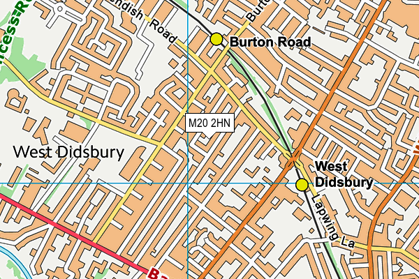 M20 2HN map - OS VectorMap District (Ordnance Survey)