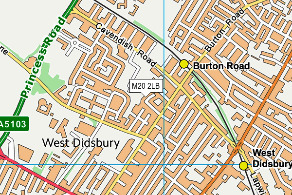 M20 2LB map - OS VectorMap District (Ordnance Survey) M20 2LB map - OS VectorMap District (Ordnance Survey)