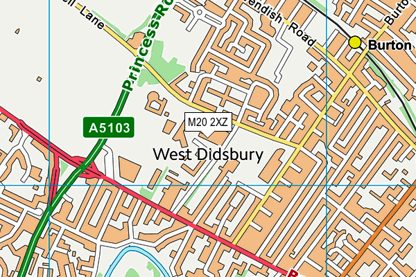 M20 2XZ map - OS VectorMap District (Ordnance Survey) M20 2XZ map - OS VectorMap District (Ordnance Survey)