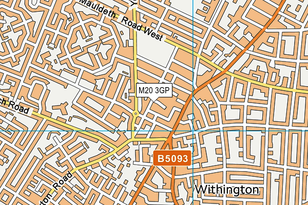 M20 3GP map - OS VectorMap District (Ordnance Survey) M20 3GP map - OS VectorMap District (Ordnance Survey)