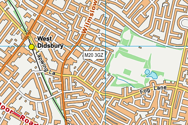 M20 3GZ map - OS VectorMap District (Ordnance Survey) M20 3GZ map - OS VectorMap District (Ordnance Survey)