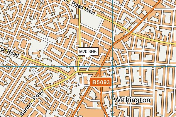 M20 3HB map - OS VectorMap District (Ordnance Survey) M20 3HB map - OS VectorMap District (Ordnance Survey)