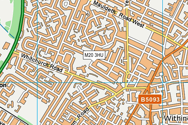 M20 3HU map - OS VectorMap District (Ordnance Survey) M20 3HU map - OS VectorMap District (Ordnance Survey)