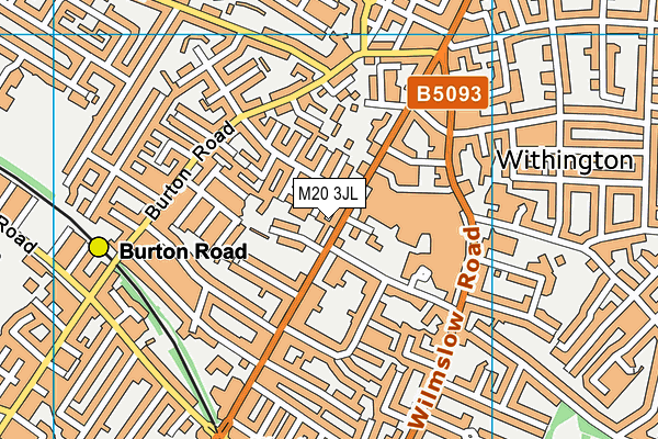 M20 3JL map - OS VectorMap District (Ordnance Survey) M20 3JL map - OS VectorMap District (Ordnance Survey)