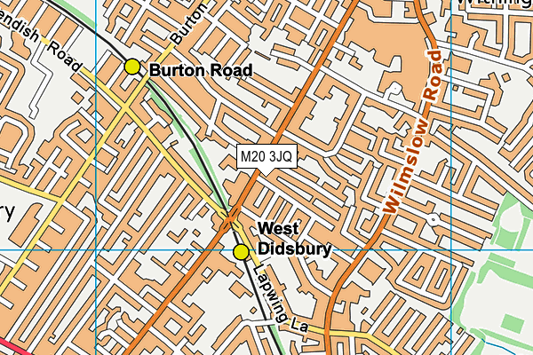 M20 3JQ map - OS VectorMap District (Ordnance Survey) M20 3JQ map - OS VectorMap District (Ordnance Survey)