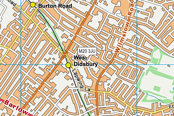 M20 3JU map - OS VectorMap District (Ordnance Survey) M20 3JU map - OS VectorMap District (Ordnance Survey)
