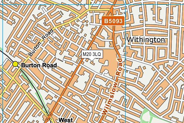 M20 3LQ map - OS VectorMap District (Ordnance Survey) M20 3LQ map - OS VectorMap District (Ordnance Survey)