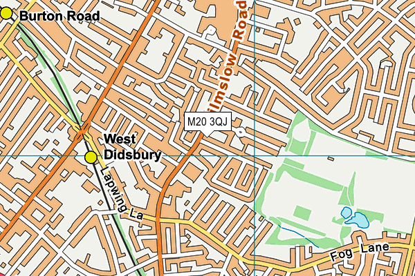 M20 3QJ map - OS VectorMap District (Ordnance Survey) M20 3QJ map - OS VectorMap District (Ordnance Survey)