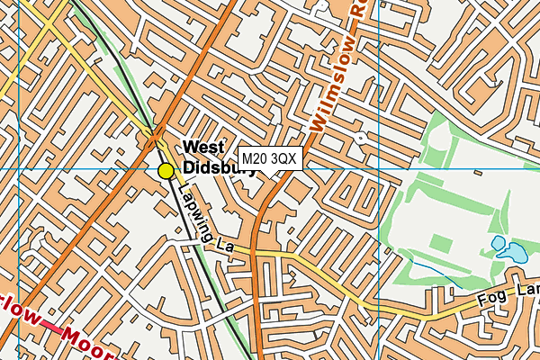 M20 3QX map - OS VectorMap District (Ordnance Survey) M20 3QX map - OS VectorMap District (Ordnance Survey)