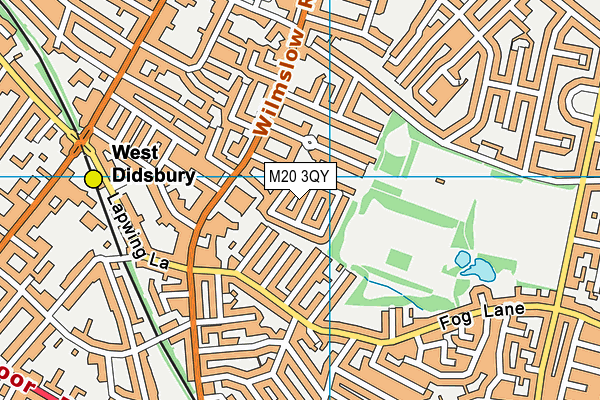 M20 3QY map - OS VectorMap District (Ordnance Survey) M20 3QY map - OS VectorMap District (Ordnance Survey)