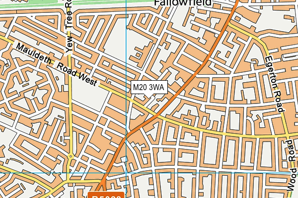 M20 3WA map - OS VectorMap District (Ordnance Survey) M20 3WA map - OS VectorMap District (Ordnance Survey)