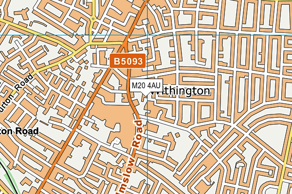 M20 4AU map - OS VectorMap District (Ordnance Survey) M20 4AU map - OS VectorMap District (Ordnance Survey)