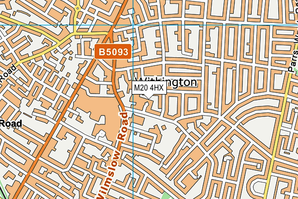 M20 4HX map - OS VectorMap District (Ordnance Survey) M20 4HX map - OS VectorMap District (Ordnance Survey)
