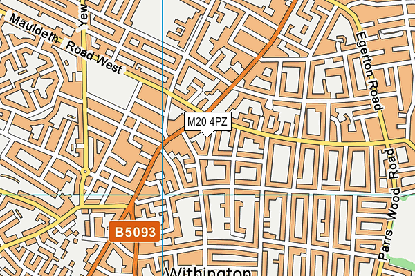 M20 4PZ map - OS VectorMap District (Ordnance Survey) M20 4PZ map - OS VectorMap District (Ordnance Survey)