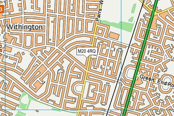 M20 4RQ map - OS VectorMap District (Ordnance Survey) M20 4RQ map - OS VectorMap District (Ordnance Survey)