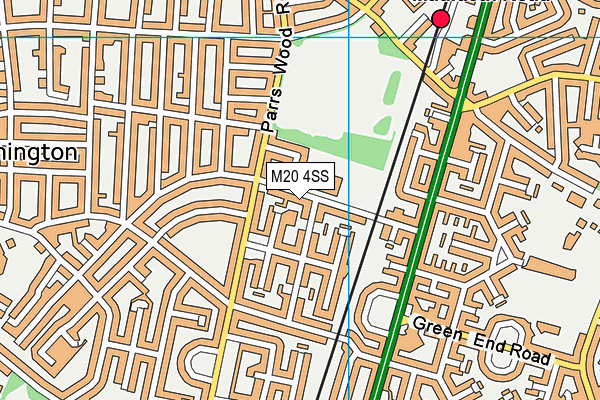 M20 4SS map - OS VectorMap District (Ordnance Survey) M20 4SS map - OS VectorMap District (Ordnance Survey)