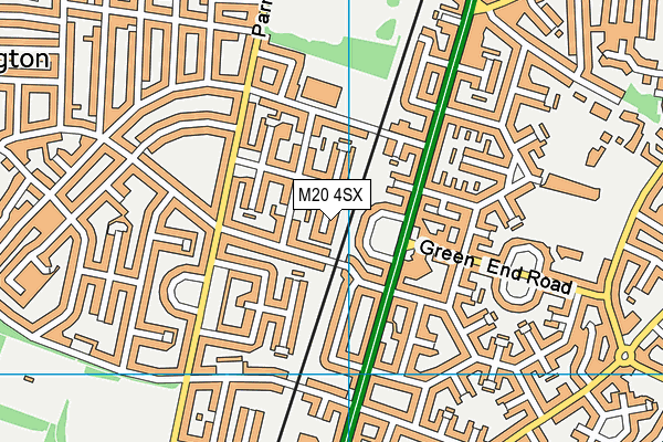 M20 4SX map - OS VectorMap District (Ordnance Survey) M20 4SX map - OS VectorMap District (Ordnance Survey)