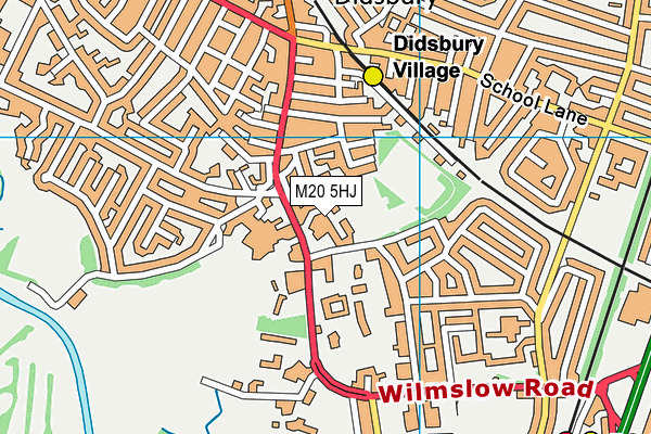 M20 5HJ map - OS VectorMap District (Ordnance Survey) M20 5HJ map - OS VectorMap District (Ordnance Survey)