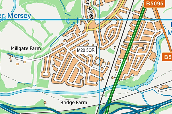 M20 5QR map - OS VectorMap District (Ordnance Survey) M20 5QR map - OS VectorMap District (Ordnance Survey)