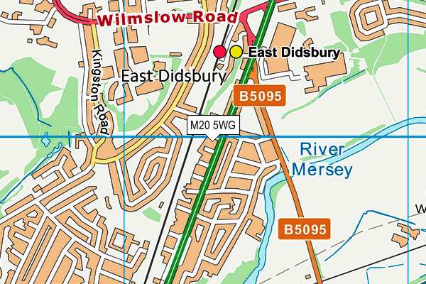 M20 5WG map - OS VectorMap District (Ordnance Survey) M20 5WG map - OS VectorMap District (Ordnance Survey)