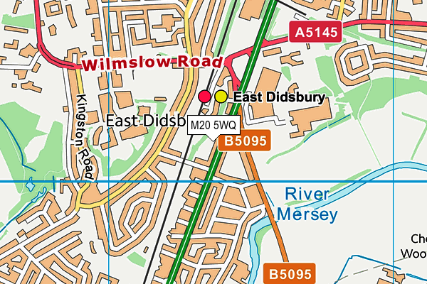 M20 5WQ map - OS VectorMap District (Ordnance Survey) M20 5WQ map - OS VectorMap District (Ordnance Survey)