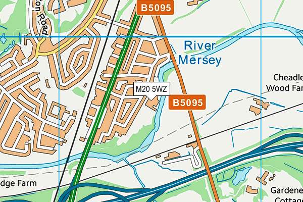 M20 5WZ map - OS VectorMap District (Ordnance Survey) M20 5WZ map - OS VectorMap District (Ordnance Survey)