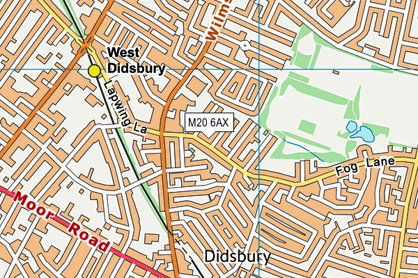 M20 6AX map - OS VectorMap District (Ordnance Survey) M20 6AX map - OS VectorMap District (Ordnance Survey)