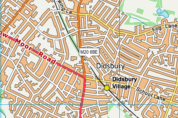 M20 6BE map - OS VectorMap District (Ordnance Survey) M20 6BE map - OS VectorMap District (Ordnance Survey)