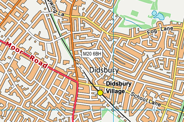 M20 6BH map - OS VectorMap District (Ordnance Survey) M20 6BH map - OS VectorMap District (Ordnance Survey)