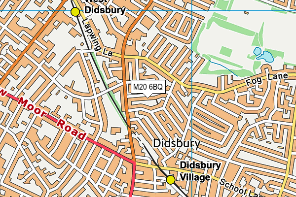 M20 6BQ map - OS VectorMap District (Ordnance Survey) M20 6BQ map - OS VectorMap District (Ordnance Survey)