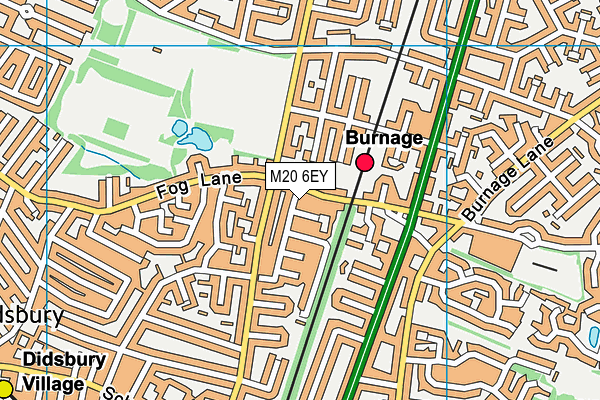 M20 6EY map - OS VectorMap District (Ordnance Survey) M20 6EY map - OS VectorMap District (Ordnance Survey)