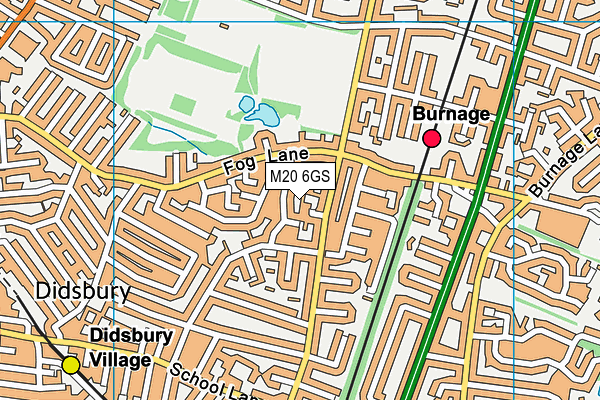 M20 6GS map - OS VectorMap District (Ordnance Survey) M20 6GS map - OS VectorMap District (Ordnance Survey)