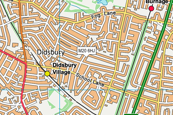 M20 6HJ map - OS VectorMap District (Ordnance Survey) M20 6HJ map - OS VectorMap District (Ordnance Survey)