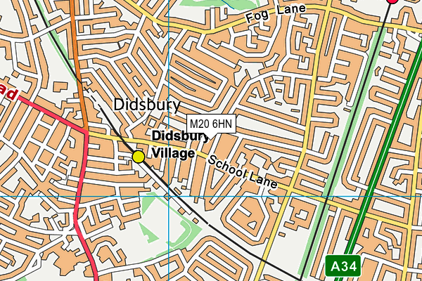 M20 6HN map - OS VectorMap District (Ordnance Survey) M20 6HN map - OS VectorMap District (Ordnance Survey)