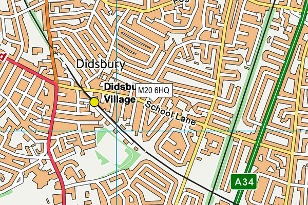 M20 6HQ map - OS VectorMap District (Ordnance Survey) M20 6HQ map - OS VectorMap District (Ordnance Survey)