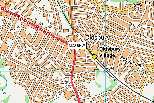 M20 6NW map - OS VectorMap District (Ordnance Survey) M20 6NW map - OS VectorMap District (Ordnance Survey)