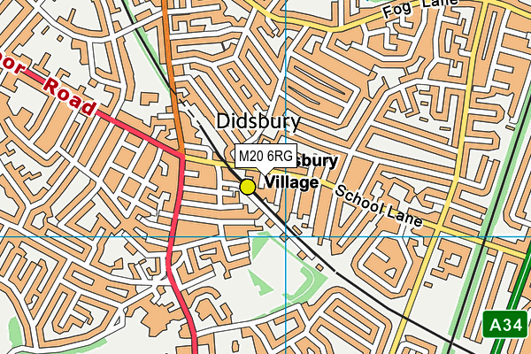 M20 6RG map - OS VectorMap District (Ordnance Survey) M20 6RG map - OS VectorMap District (Ordnance Survey)
