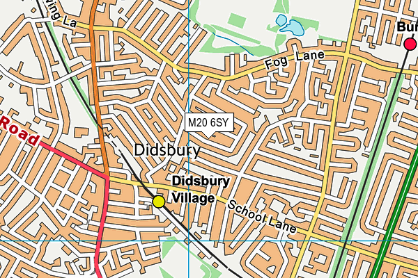 M20 6SY map - OS VectorMap District (Ordnance Survey) M20 6SY map - OS VectorMap District (Ordnance Survey)