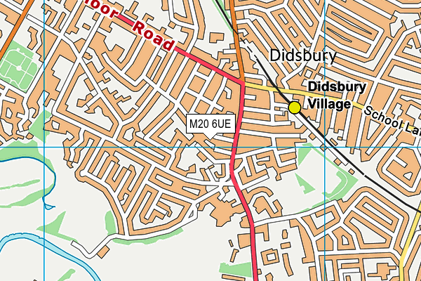 M20 6UE map - OS VectorMap District (Ordnance Survey) M20 6UE map - OS VectorMap District (Ordnance Survey)