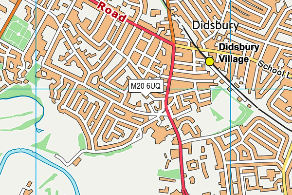 M20 6UQ map - OS VectorMap District (Ordnance Survey) M20 6UQ map - OS VectorMap District (Ordnance Survey)