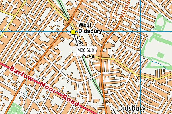 M20 6UX map - OS VectorMap District (Ordnance Survey) M20 6UX map - OS VectorMap District (Ordnance Survey)