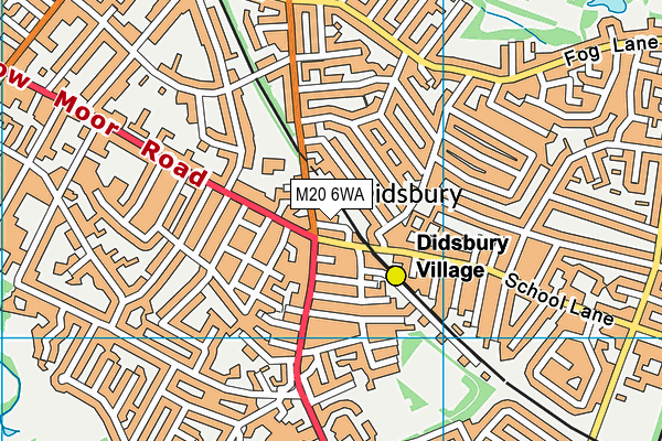 M20 6WA map - OS VectorMap District (Ordnance Survey) M20 6WA map - OS VectorMap District (Ordnance Survey)