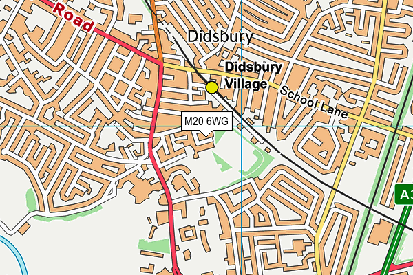 M20 6WG map - OS VectorMap District (Ordnance Survey) M20 6WG map - OS VectorMap District (Ordnance Survey)
