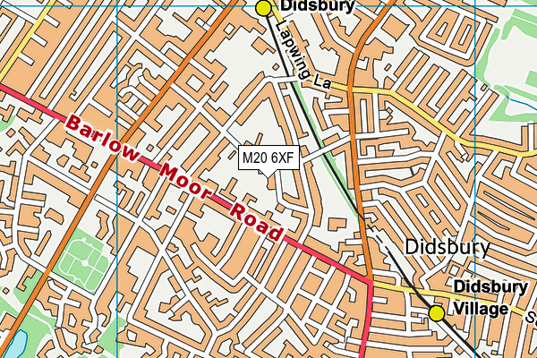 M20 6XF map - OS VectorMap District (Ordnance Survey) M20 6XF map - OS VectorMap District (Ordnance Survey)