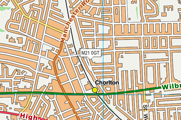 M21 0GT map - OS VectorMap District (Ordnance Survey) M21 0GT map - OS VectorMap District (Ordnance Survey)