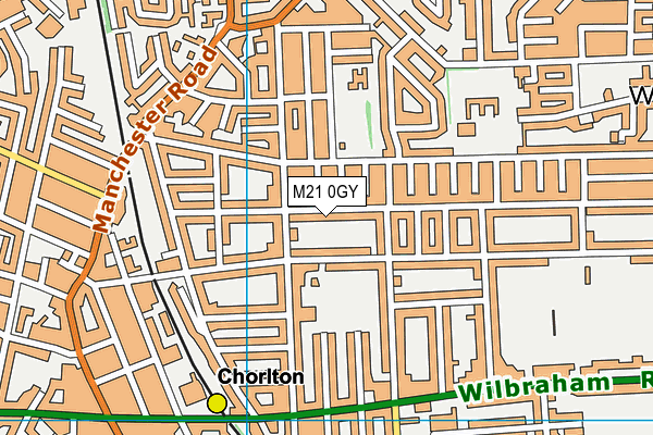 M21 0GY map - OS VectorMap District (Ordnance Survey) M21 0GY map - OS VectorMap District (Ordnance Survey)