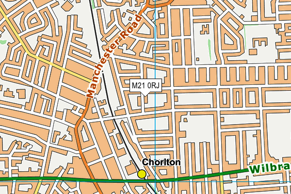 M21 0RJ map - OS VectorMap District (Ordnance Survey) M21 0RJ map - OS VectorMap District (Ordnance Survey)