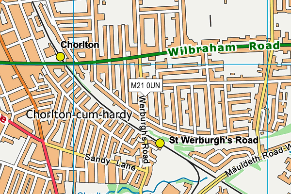 M21 0UN map - OS VectorMap District (Ordnance Survey) M21 0UN map - OS VectorMap District (Ordnance Survey)