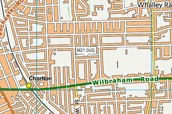 M21 0UQ map - OS VectorMap District (Ordnance Survey) M21 0UQ map - OS VectorMap District (Ordnance Survey)