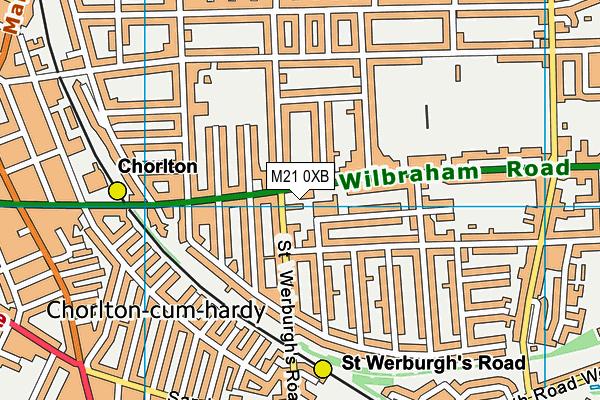 M21 0XB map - OS VectorMap District (Ordnance Survey) M21 0XB map - OS VectorMap District (Ordnance Survey)